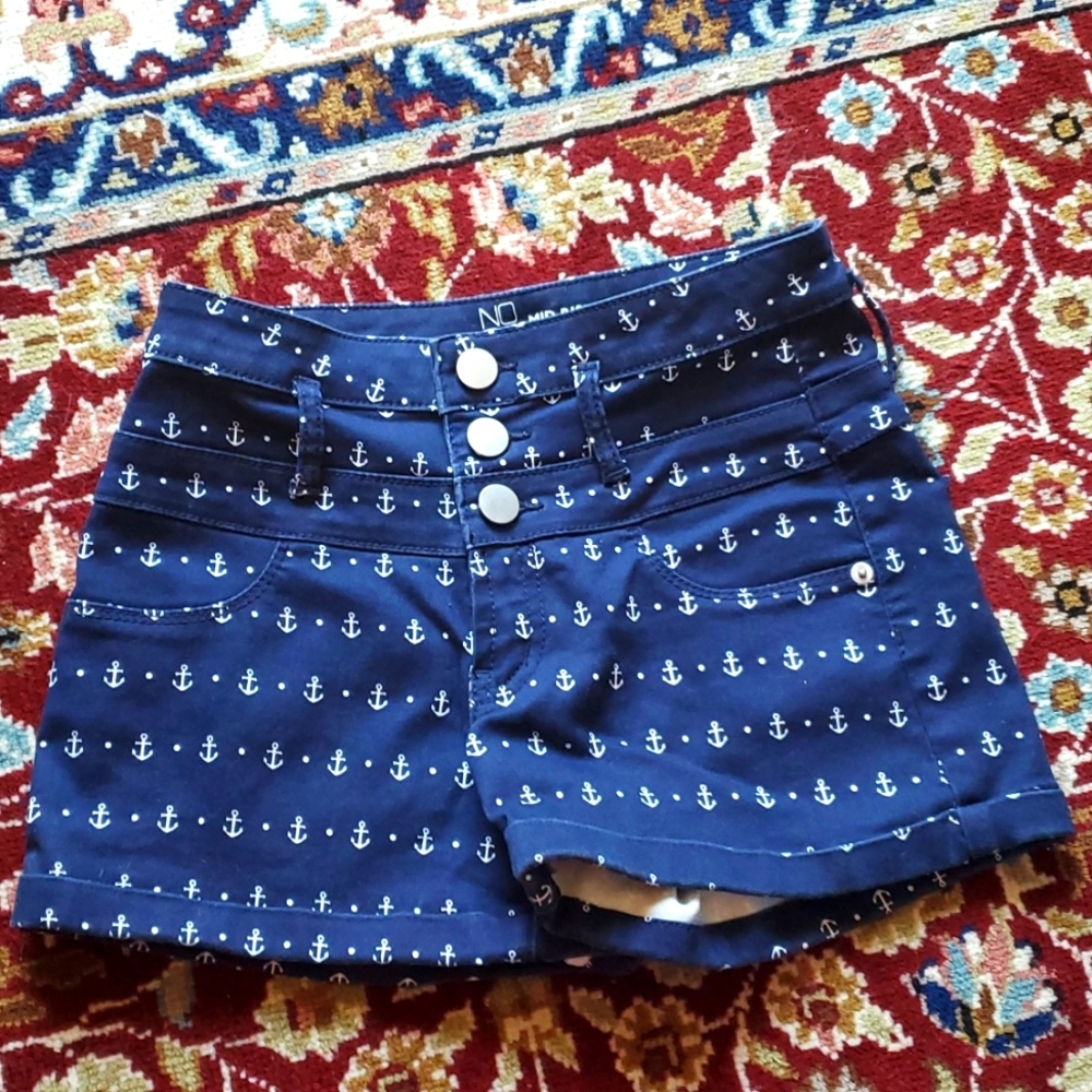 Women's Small Blue Mid Rise Shorts